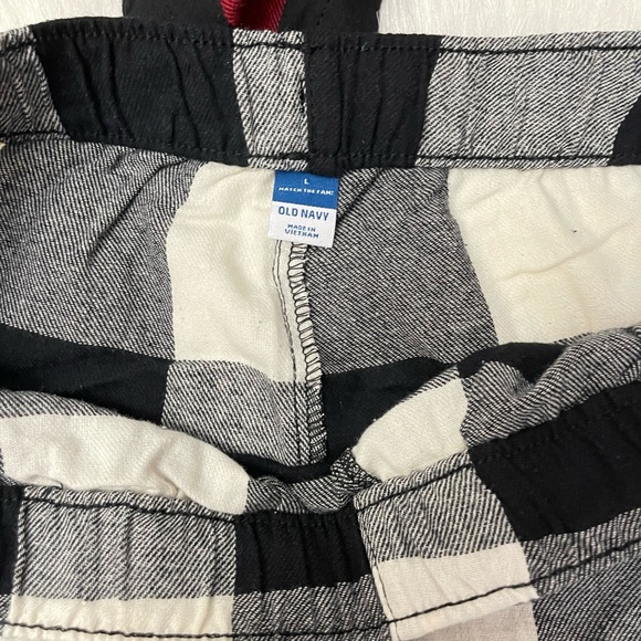 *BUNDLE* NWT Old Navy Flannel Pajama Short Black & Red Buffalo Plaid Women SZ L - Picture 6 of 7